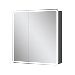 Зеркальный шкаф EQUIL Eltoro LED 80 черный софт 250_100_Array
